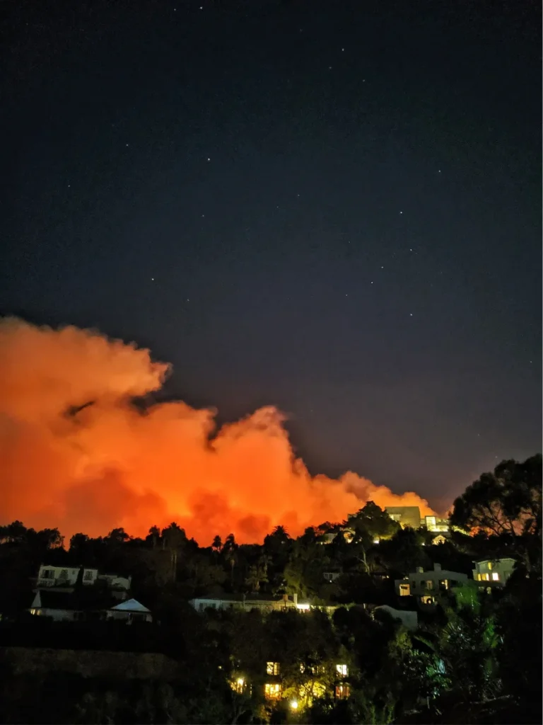 Photo des incendies de Los Angeles
