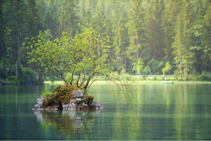 Photo d'un lac